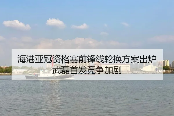 海港亚冠资格赛前锋线轮换方案出炉 武磊首发竞争加剧